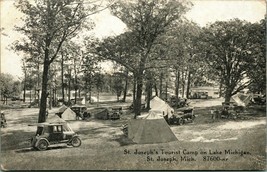 St Joseph Tourist Camp Lake Michigan St Joseph MI UNP DB Postcard C R Childs D5 - £29.56 GBP