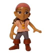 Disney Jake &amp; The Neverland Pirates Izzy 2.75&quot; Jointed Figure Mattel Cake Topper - £6.28 GBP