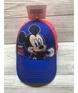 DISNEY MICKEY MOUSE Kid&#39;s Baseball Cap Hat Red Blue Youth Boy Girl Gift NWT - £4.66 GBP