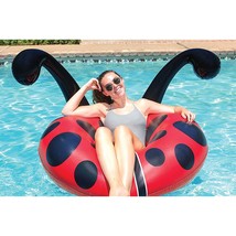 Poolmaster Lady Bug Inflatable Swimming Pool Party Float (48 Inch), Red,... - £55.77 GBP