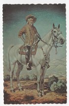 Buffalo Bill Colonel William F Cody Horseback Scalloped Edges Postcard U... - £7.75 GBP