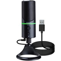 Usb Microphone, Condenser Gaming Mic For Mac/Windows/Desktop/Laptop, Plug &amp; Play - £38.36 GBP