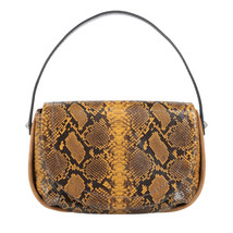 Gianni Chiarini Yellow Snakeskin Embossed Leather Small Crossbody / Shoulder Bag - £293.81 GBP