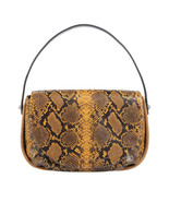 Gianni Chiarini Yellow Snakeskin Embossed Leather Small Crossbody / Shou... - $4,773.35 MXN