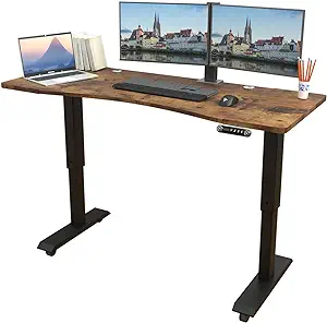 Electric Sit Dual Motor Height Adjustable, Memory Stand Up Desk With Dra... - $276.99