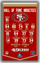 San Francisco 49ers Football Hall of Fame Inductees Flag 90x150cm 3x5ft Banner - $14.95