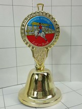 WYOMING State Collector Bell made of metal Let &#39;er Buck    #446 - £4.68 GBP