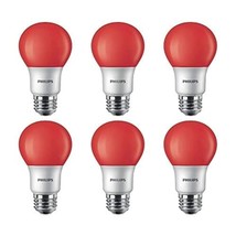 Philips LED 463216 A19 Party Bulbs: 8-Watt (60-Watt Equivalent), E26 Medium Scre - £19.97 GBP