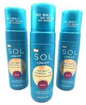 3 SOL JERGENS  Tinted Mousse Tropical Tan Sunless Tanning Deep Self Tann... - £22.52 GBP