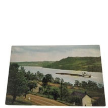 Postcard Scene On The Ohio River At Ripley Ohio Chrome Unposted - £5.44 GBP