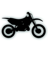 MOTORCYCLE DECAL for CR250 dirt bike motocross rider window or trailer B... - £7.85 GBP