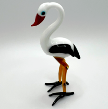 New Collection! Murano Glass Handcrafted Unique Lovely Stork Figurine Si... - £22.49 GBP