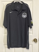 Nike Football Sparq Combines Black Polo Shirt Team Issue Men’s Size Large Skull - £7.58 GBP