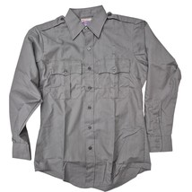 VTG Elbeco Simpsons Parity Poplin  Uniform SHirt 1950s-70s Gray Work Shi... - $64.35