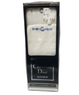 Christian Dior Monsieur Box of 2 Mens Handkerchiefs Embroidered 2 in Box - £11.25 GBP