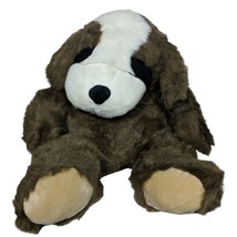 King Plush Large Brown Puppy Dog Canine Plush Stuffed Animal 21&quot; - £79.03 GBP