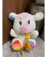 Vintage 1984 Animal Toy Imports Plush rainbow lamb sheep stuffed animal - $6.99