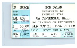 Bob Dylan Concert Ticket Stub October 21 1996 Tucson Arizona - £19.48 GBP