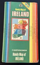 Vintage Bartholomew Maps Handy Map of Ireland Multicolor Booklet Easy Fo... - $16.65