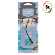 6x Packs Yankee Candle Jar Car Hanging Air Freshener | Ocean Air Scent - £17.42 GBP