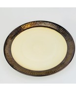 Crate &amp; Barrel SCAVO Dinner Plate 11 1/4&quot; Metallic Bronze Border, Scandi... - £10.11 GBP