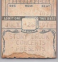 New Riders of the Purple Robert Hunter Ticket Stub July 26 1978 Stony Br... - £65.85 GBP