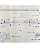 1947 Railroad Bangor Aroostook Standard Rail 85 Pounds Blueprint F4 Trai... - $118.23 CAD