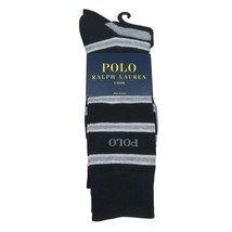 Polo Ralph Lauren Dress Slack Socks Men&#39;s Size 6-12.5 (3 PAIRS) Gray Mul... - $17.99