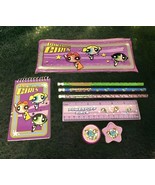 Vintage 1999 Powerpuff Girls Pencils  Pencil Case 8pc Lot - $1,363.80 MXN
