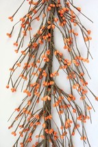 EV-C4 Primitive Pip Berry Garland Orange Color - 5 foot / 60 inches - £13.38 GBP