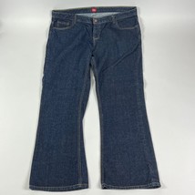 Dickies Bootcut Womens Jeans Plus Size 18 Regular Blue Cotton Dark Wash - $23.74