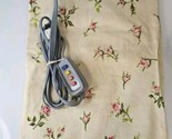 Vintage Floral GE/General Electric Heating Pad 3 Heat Settings NO AUTO S... - $28.66