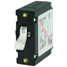 Blue Sea 7210 AC/DC Single Pole Magnetic World Circuit Breaker - 15AMP [7210] - $13.98