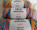 Big Twist Value lot of 3 Rainbow Bright Dye Lot 450216 - $15.99