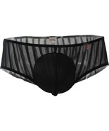 PetitQ PQ160403 Bikini Antony Mesh Stripes Black ,Small - $470.22 MXN
