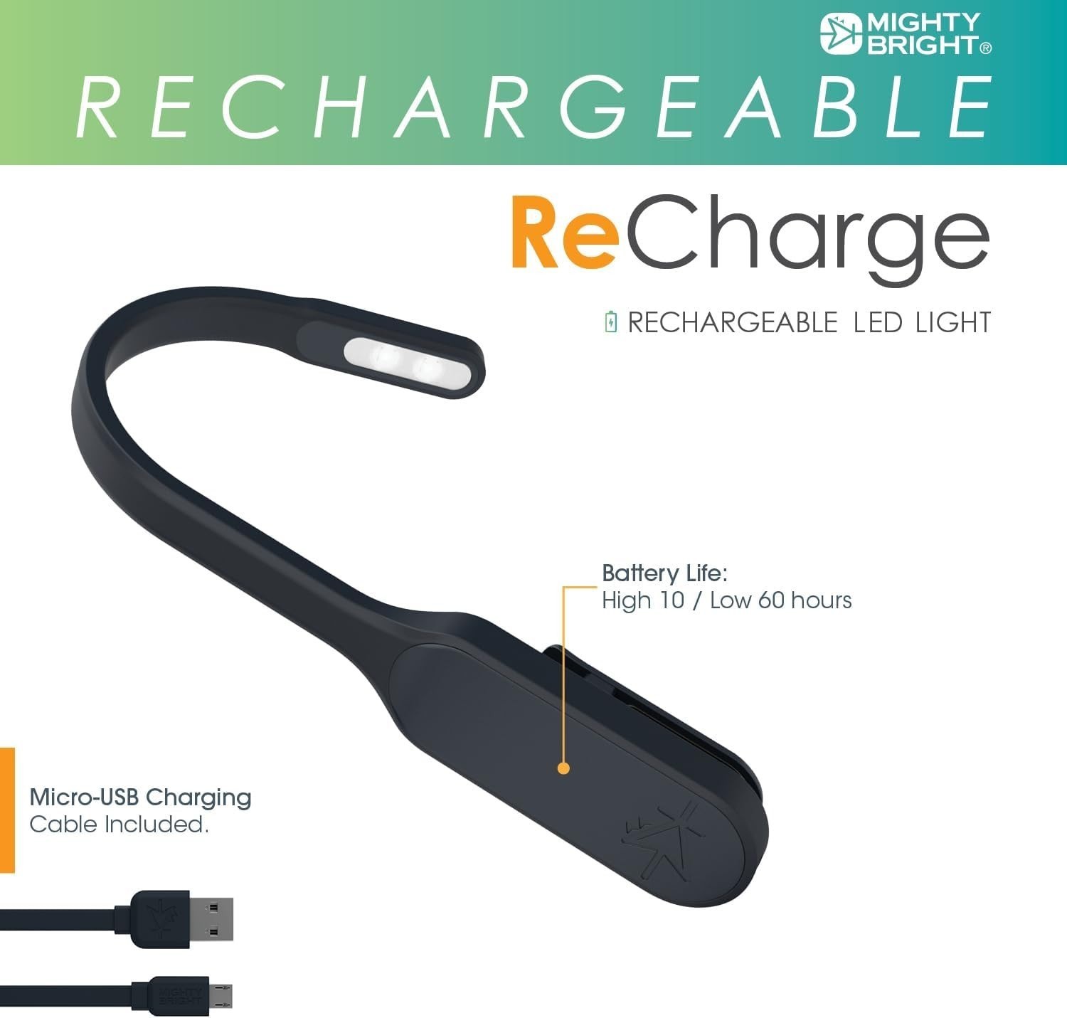 Flexible Dimmable Reading Light - Eye Care LED & Rechargeable, Perfect for Kids Item image 6