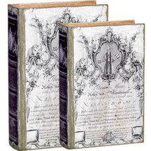 Antiqued Book Box Set Of 2 - 30010 - £31.74 GBP