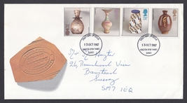 Great Britain: 1987 Studio Pottery First Day Cover. Ref: P0099 - £1.09 GBP