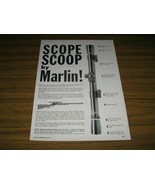 1958 Print Ad Marlin Micro-Vue 4 Power Scopes Golden 39-A Lever Action R... - £8.36 GBP