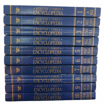Vintage Lot Of 10 Websters Family Encyclopedias Paperback 1996-97 Edition Volume - £5.91 GBP