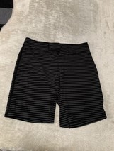 Lululemon Mens Black Gray Striped Board Shorts Size 32 Bottoms  - £22.92 GBP