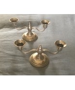 VTG EL SIL CO ELGIN SILVERSMITH STERLING SILVER CANDLESTICK CANDELABRA H... - $148.67