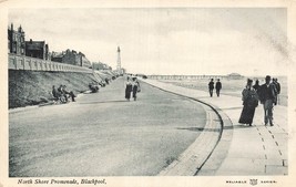 Blackpool England~North Shore PROMENADE~1904 Reliable Photo Postcard - £6.60 GBP