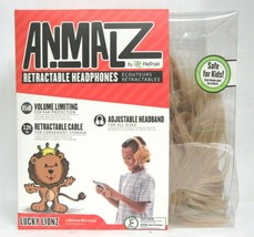 Animalz by ReTrak Lion Style Retractable Corded Headphones - $19.34