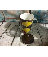 Teavana Infuser mug cup w/ lid 3pc New - £16.08 GBP
