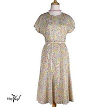 Vintage Pastel Floral Dress - Le Bien Creation Shinjuku Tag - Size S - H... - $40.00