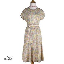 Vintage Pastel Floral Dress - Le Bien Creation Shinjuku Tag - Size S - H... - £31.87 GBP