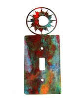 Shiny Sun Single Light Switch Cover Plate by Steel Images Made USA 52815c - $27.71