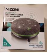NIZONI Rechargeable Soothing Sounds White Noise Machine - USB - Wireless... - $20.10 CAD