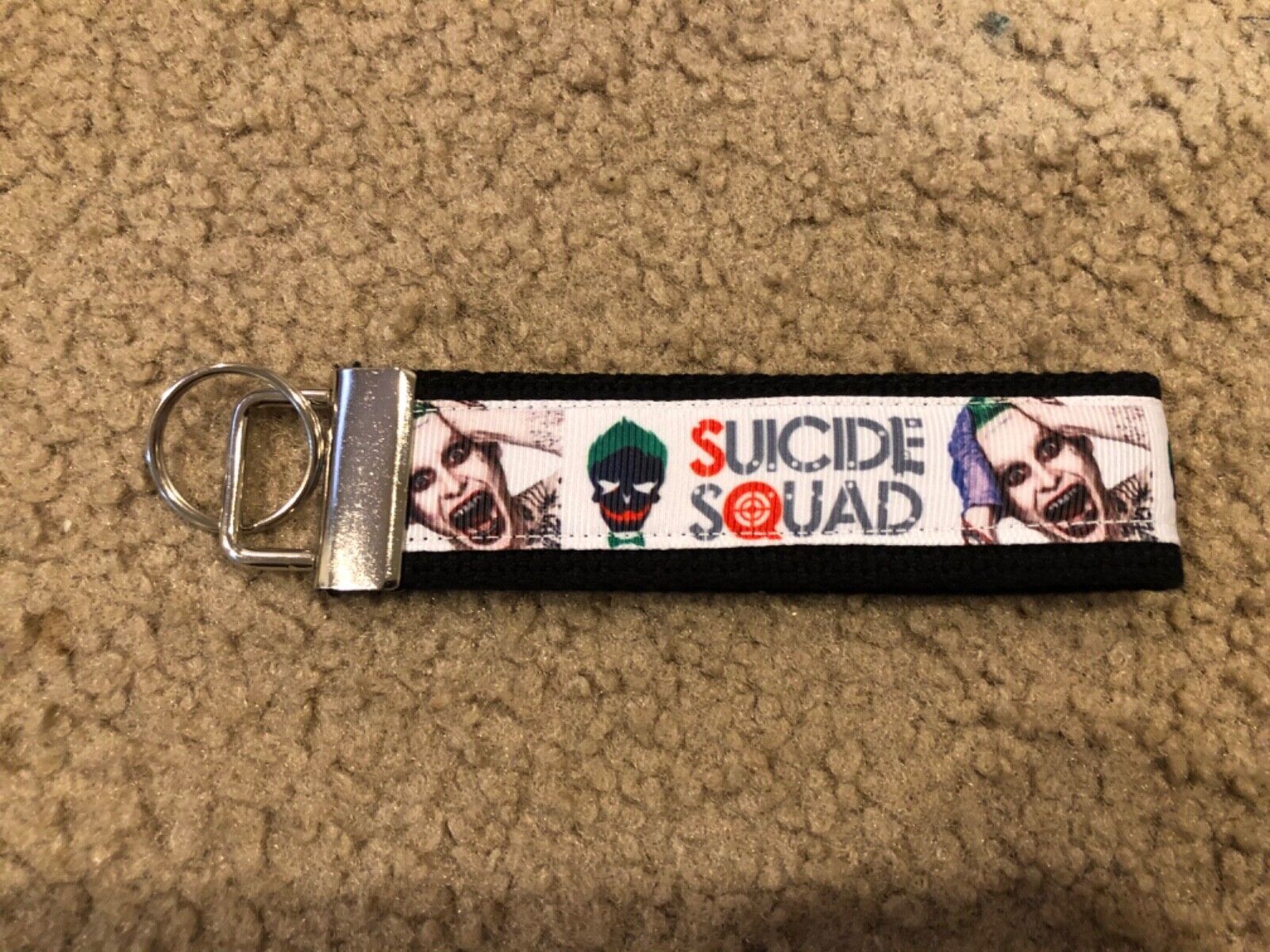 New Handmade Villains Suicide Squad Wristlet Key Chain Hand Lanyard Key Fob - $5.90